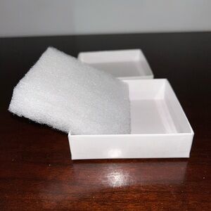 15 White Jewelry Box with Foam Insert